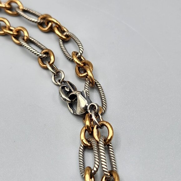 Carolyn Pollack 925 Brass Copper Necklace Bracelet Set Filigree Teardrop Silver - Picture 4 of 15